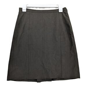 The Limited Stretch Pencil Skirt 4 Brown Side Zip Slit‎ Office Work Formals Mini